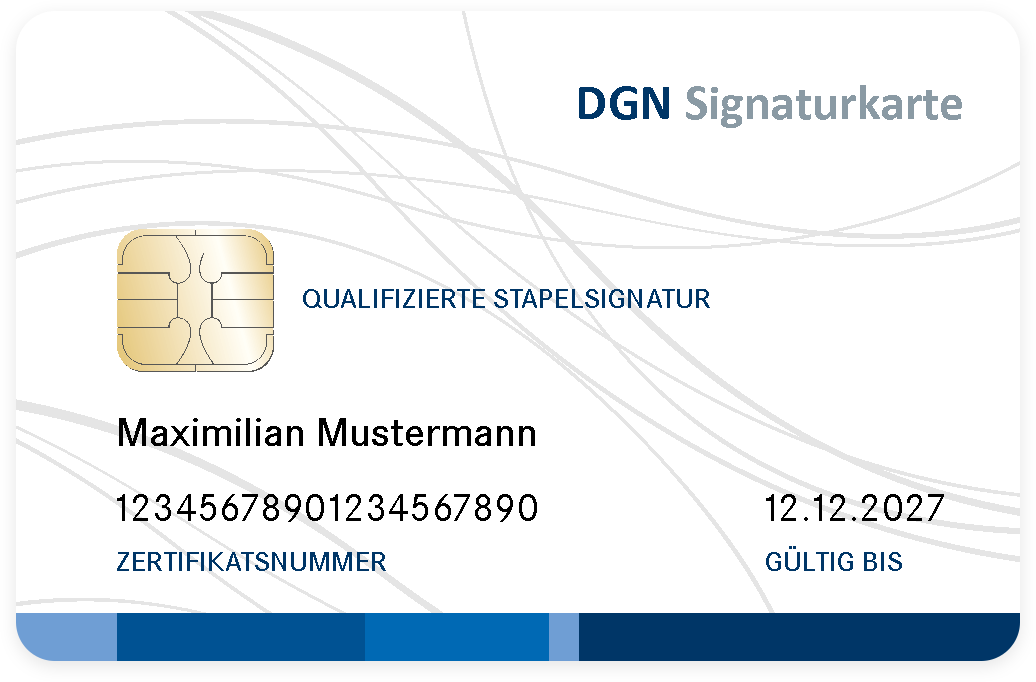 eVergabe mit DGN - Ihre Signaturlösung für die elektronische Vergabe - DGN  Signaturkarte